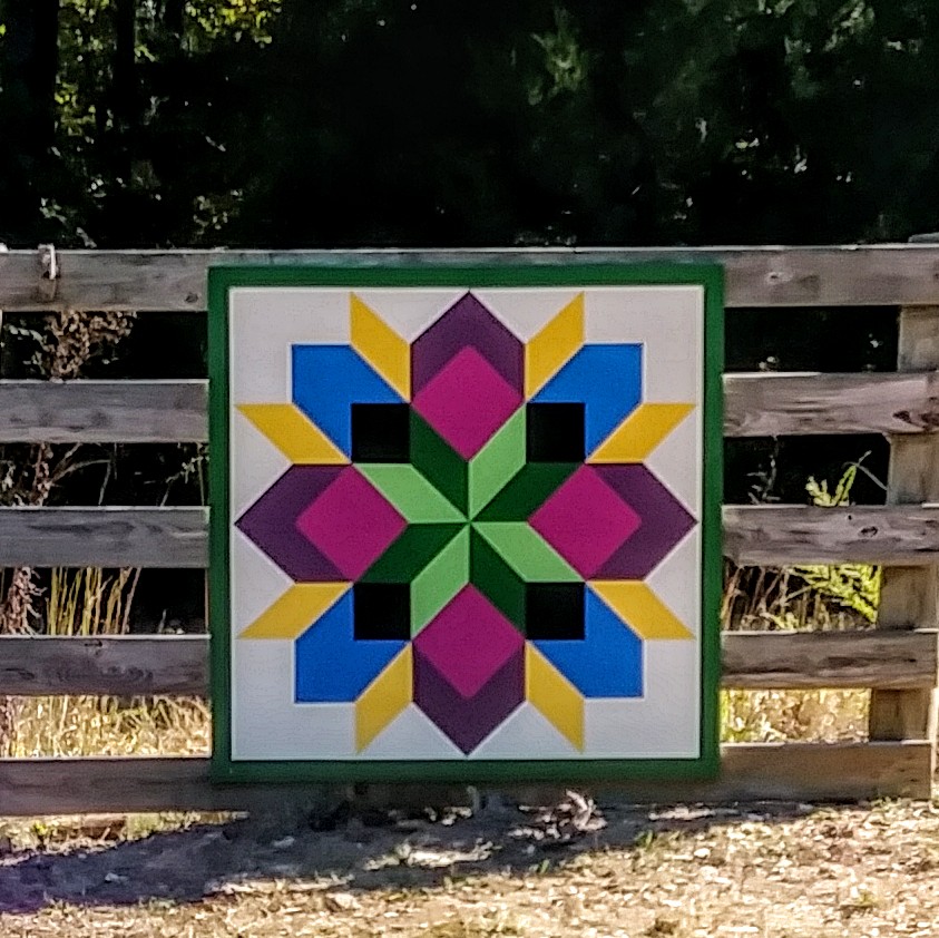 Enter Trail #9, The Izard County Quilt Trail——sponsored By Calico Rock 